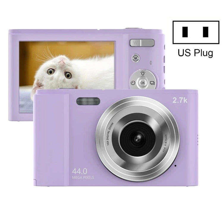 DC302 2,88 Zoll 44MP 16X Zoom 2,7K Full HD Digitalkamera Kinder-Kartenkamera, US-Stecker, DC302, US-Stecker