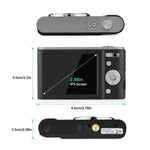 DC302 2,88 Zoll 44MP 16X Zoom 2,7K Full HD Digitalkamera Kinder-Kartenkamera, US-Stecker, DC302, US-Stecker
