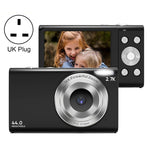 DC402 2,4 Zoll 44MP 16X Zoom 2,7K Full HD Digitalkamera Kinder-Kartenkamera, UK-Stecker, UK-Stecker