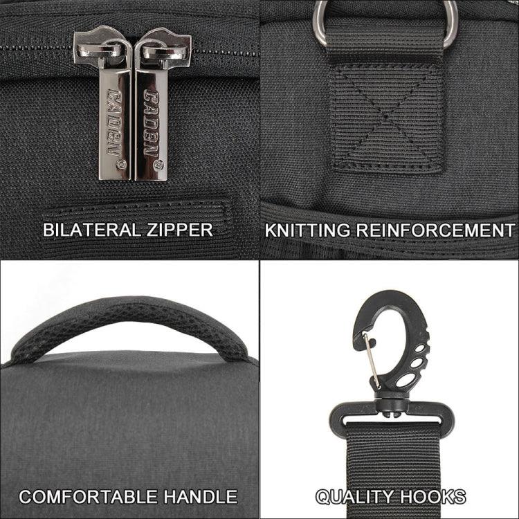 CADEN D11 Waterproof Crossbody Shoulder SLR Camera Bag, Size: 20.5 x 16 x 27cm, D1 20.5 x 16 x 27cm