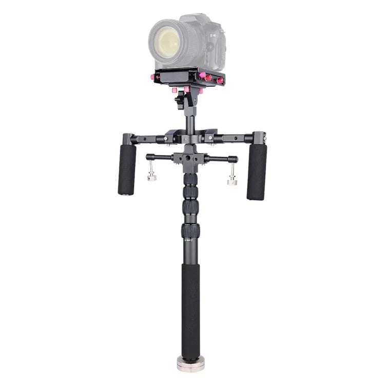 YELANGU S300 4-in-1 Multifunktions-Rig + Doppel-Handstativ + Einbeinstativ + Stabilisator für Kameras / Spiegelreflexkameras, Höhenverstellbereich: 63 cm - 170 cm, YELANGU S300