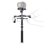 YELANGU S300 4 in 1 Multifunctional Rig + Dual Handheld Shoulder Rig + Monopod + Stabilizer for Cameras / SLR Cameras, Height Range: 63cm-170cm, YELANGU S300