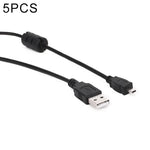 5 Stück 1,5 m Mini-8-Pin-USB-zu-USB-2.0-Daten- und Ladekabel für Nikon D5100 / D610, Mini-8-Pin-USB