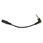 5 Stück 13 cm langes Winkel-3,5-mm-Audio-Stecker-auf-Buchse-PC-Kamera-Mikrofon-Adapterkabel, Winkel 3,5 mm