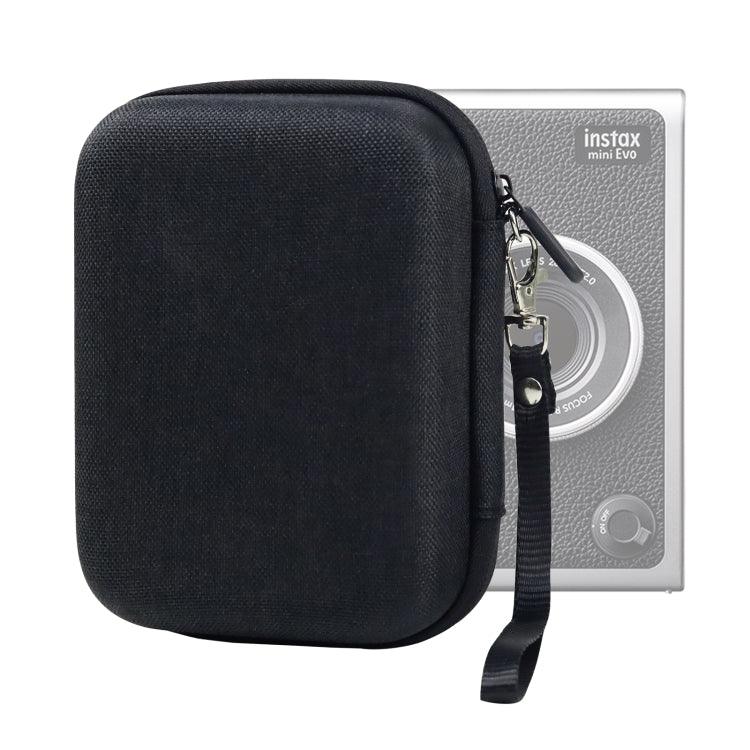 Hartschalenkoffer/Aufbewahrungstasche für FUJIFILM Instax mini EVO, Stoffmuster Schwarz, Stoffmuster Grau