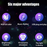 LUXCEO Mood2 RGB Atmosphären-Tischleuchte mit Fernbedienung