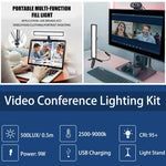 LUXCeO WS66 USB LED-Live-Videoleuchte 2500K-9000K Zweifarbige Laptop-Konferenzleuchte, WS66