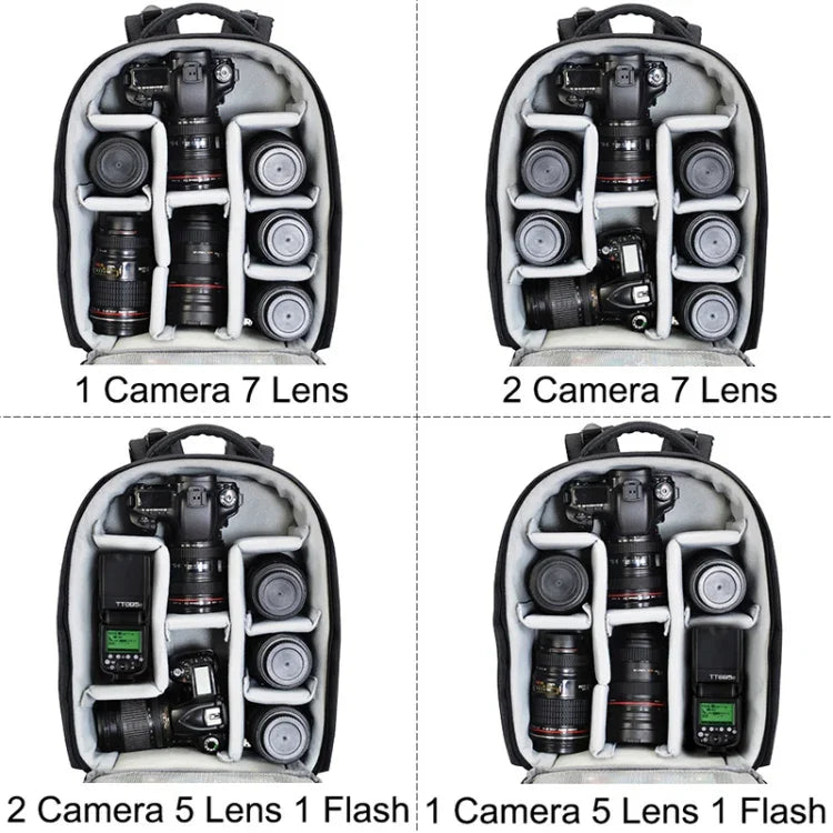 CADeN Multifunktionale Schultertasche für SLR-Kameraobjektive, Fotorucksack