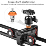 YELANGU L50E 60cm Kamera-Schiebeschlitten-Schiene + L5i Dolly-Wagen