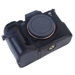 1/4-Zoll-Gewinde, PU-Leder-Kameratasche (Halbtasche) für Sony A7 IV, passend für Sony A7 IV