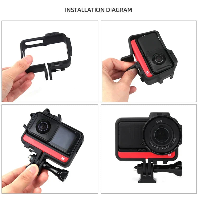 Kunststoffrahmengehäuse für Insta360 One RS 4K / Twin Edition