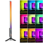 LUXCeO Mood1 50cm RGB Farbige Atmosphären-Rhythmus-LED-Stableuchte für Video und Fotos mit Stativ, 50cm mit Stativ