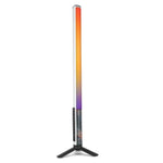LUXCeO Mood1 50cm RGB Farbige Atmosphären-Rhythmus-LED-Stableuchte für Video und Fotos mit Stativ, 50cm mit Stativ