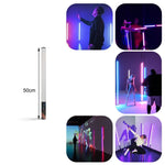 LUXCeO Mood1 50cm RGB Farbige Atmosphären-Rhythmus-LED-Stableuchte für Video und Fotos mit Stativ, 50cm mit Stativ
