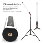 LUXCeO Mood1 50cm RGB Farbige Atmosphären-Rhythmus-LED-Stableuchte für Video und Fotos mit Stativ, 50cm mit Stativ