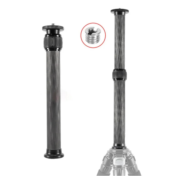 BEXIN P262C 235 mm–396 mm Stativverlängerungsstange aus Kohlefaser, Mittelsäulenverlängerung, P262C