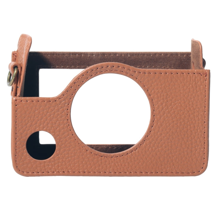 Echte Ledertasche mit Tragegurt für die FUJIFILM instax mini Evo Ganzkörperkamera
