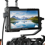 FEELWORLD F5 Pro V4 6-Zoll-Touchscreen-Feldmonitor für DSLR-Kameras mit 3D-LUT, 4K-HDMI-Ein- und -Ausgang sowie Neigearm, F5 Pro V4