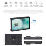 FEELWORLD F5 Pro V4 6-Zoll-Touchscreen-Feldmonitor für DSLR-Kameras mit 3D-LUT, 4K-HDMI-Ein- und -Ausgang sowie Neigearm, F5 Pro V4