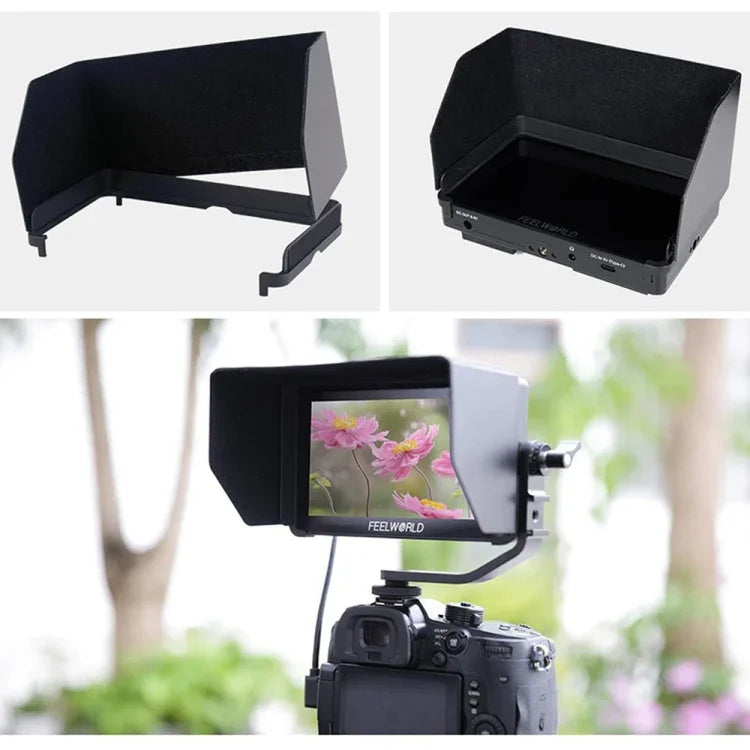 FEELWORLD F5 Pro V4 6-Zoll-Touchscreen-Feldmonitor für DSLR-Kameras mit 3D-LUT, 4K-HDMI-Ein- und -Ausgang sowie Neigearm, F5 Pro V4