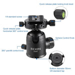 BEXIN RC334 Portable Collapsible Carbon Fiber Camera Tripod, RC334