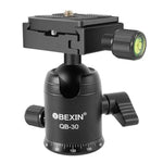 BEIXIN QB-30 360-Grad-Dreh-Panorama-Metallkugelkopf mit Schnellwechselplatte, QB-30