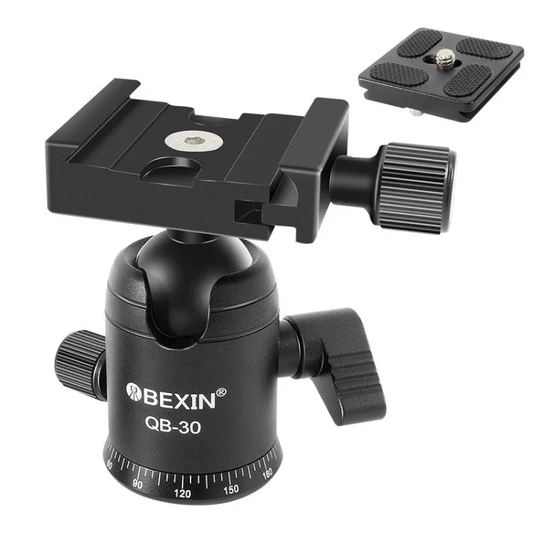 BEIXIN QB-30 360-Grad-Dreh-Panorama-Metallkugelkopf mit Schnellwechselplatte, QB-30