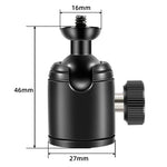 BEXIN K18A Mini-Panorama-Kugelkopf aus Metall mit 360°-Drehung, K18A
