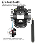 BEXIN DT-02R/S 2D 720 Degree Panorama Heavy Duty Tripod Action Fluid Drag Head with Quick Release Plate, DT-02R/S