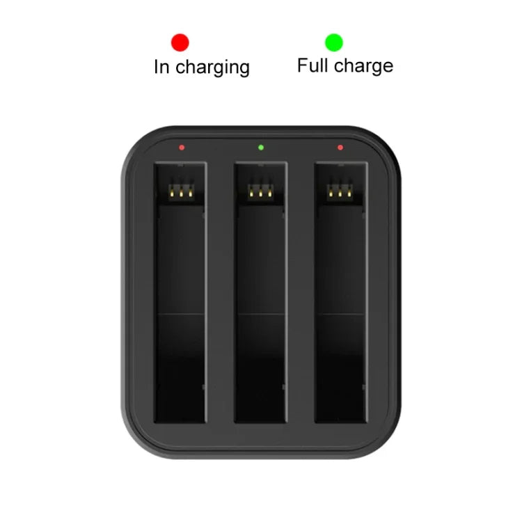 For Insta360 X3 / One X2 Tri-Slot Batteries Fast Charger, For Insta360 X3 / One X2 Tri-Slot Batteries
