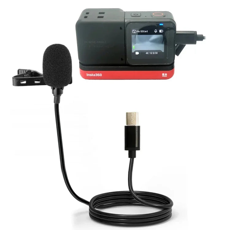 Lavalier-Clip-Mikrofon Typ-C für Insta360 ONE R