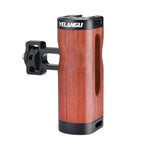 YELANGU LW-B01-2 Seitlicher Holzgriff mit Blitzschuh für LW-B01 Kamerakäfig, LW-B01-2