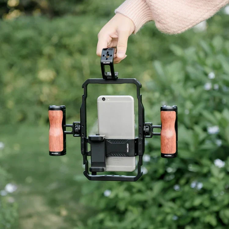 YELANGU LW-B01-3 Handheld-Videostabilisator-Topgriff mit Blitzschuh für LW-B01 Cage, LW-B01-3