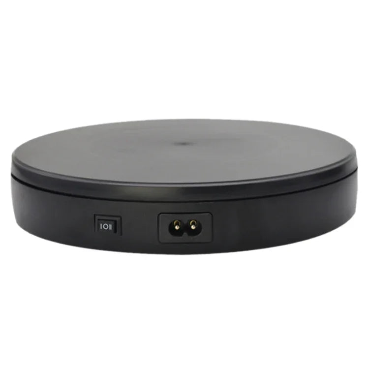 Elektrischer Drehteller (22 cm) für Präsentationsständer, Requisiten für Live-Videoaufnahmen, Drehteller für Schmuck und Schuhe, EU-Stecker, 22 cm