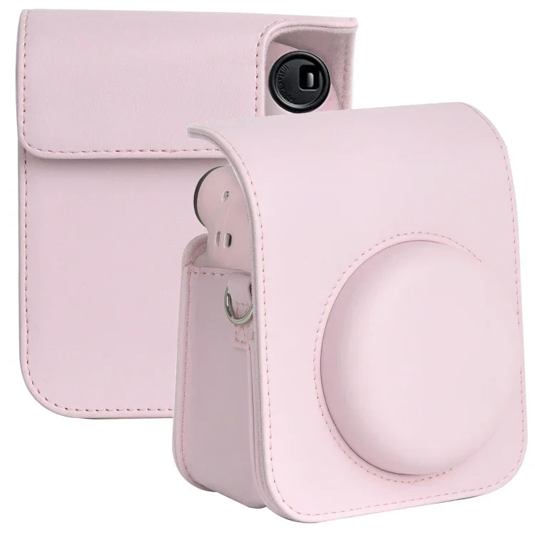 Kameratasche aus Leder mit Tragegurt für FUJIFILM instax mini 12