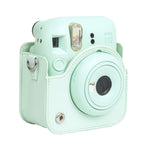 For FUJIFILM instax mini 12 Full Body Leather Case Camera Bag with Strap