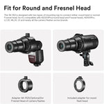 Godox AK-R25 Quadratischer Blitzkopf-Adapterhalter für AK-R21 Projektionsaufsatz, AK-R25