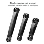 3-in-1-Gelenk-Verlängerungsarm aus Aluminium für GoPro, Insta360, DJI und andere Action-Kameras, 3 in 1