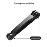 3-in-1-Gelenk-Verlängerungsarm aus Aluminium für GoPro, Insta360, DJI und andere Action-Kameras, 3 in 1