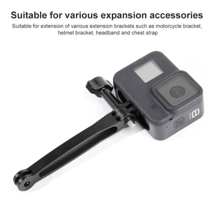 3-in-1-Gelenk-Verlängerungsarm aus Aluminium für GoPro, Insta360, DJI und andere Action-Kameras, 3 in 1