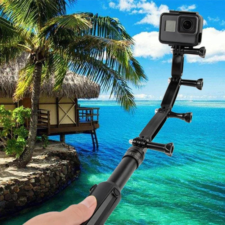 3-in-1-Gelenk-Verlängerungsarm aus Aluminium für GoPro, Insta360, DJI und andere Action-Kameras, 3 in 1