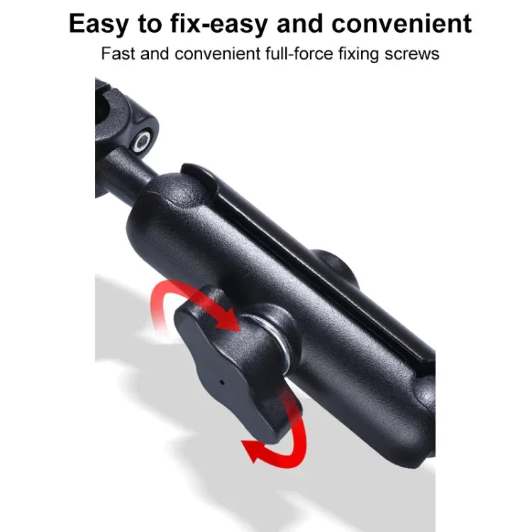 21mm Ballhead Car Front Seat Handlebar Fixed Mount Holder with Tripod Adapter & Screw for GoPro, Insta360, DJI and Other Action Cameras, 21mm 16.3cm