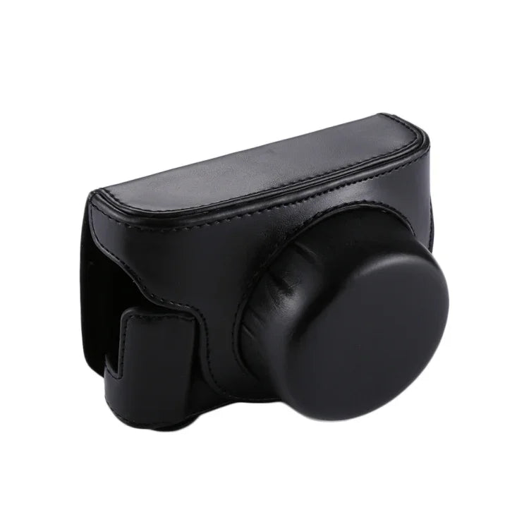 Full Body Camera PU Leather Camera Case Bag with Strap for Panasonic Lumix GF7 / GF8 / GF9 (12-32mm / 14-42mm Lens), For Lumix GF7