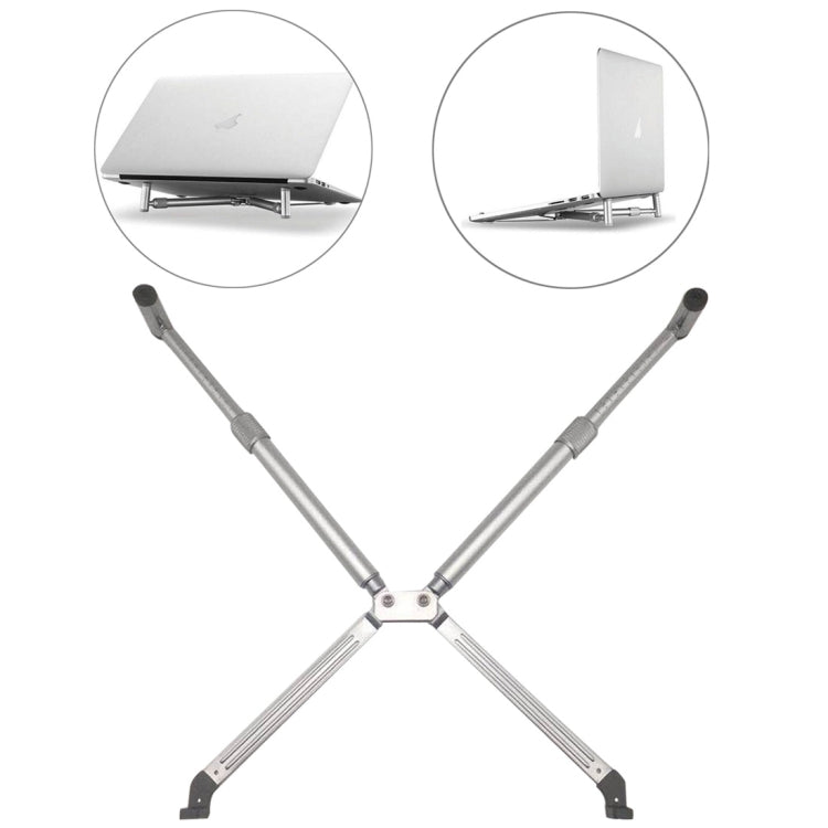 Universeller Aluminiumlegierung Kühlständer Faltbarer Höhenversteller Halter für 12-17 Zoll PC iPad Notebook