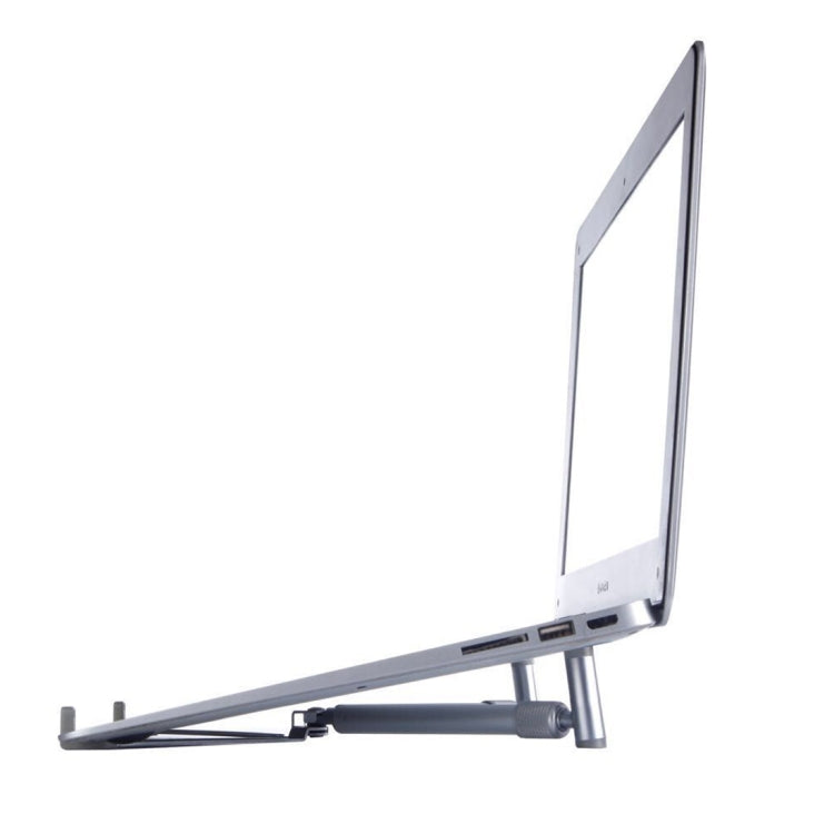 Universeller Aluminiumlegierung Kühlständer Faltbarer Höhenversteller Halter für 12-17 Zoll PC iPad Notebook