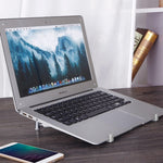 Universeller Aluminiumlegierung Kühlständer Faltbarer Höhenversteller Halter für 12-17 Zoll PC iPad Notebook