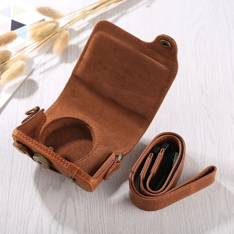 Ganzkörper-Kameratasche aus PU-Leder mit Tragegurt für Canon G9X / G9X II, für G9X