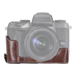 Halbtasche aus PU-Leder mit 1/4-Zoll-Gewinde für Canon EOS M5, passend für Canon M5