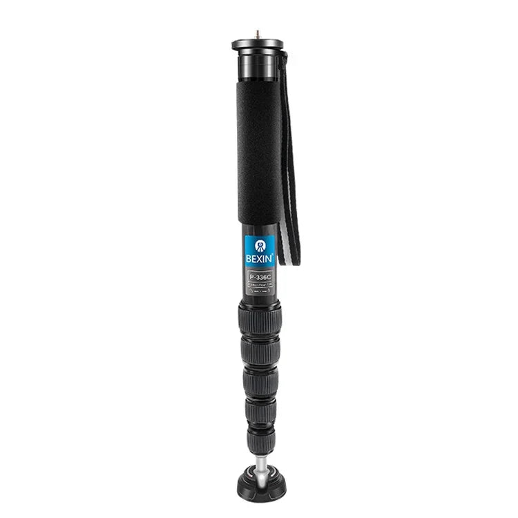 BEXIN P336C Kamera-Einbeinstativ aus Kohlefaser für Reisen, Live-Selfies und mehr, P336C