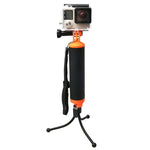 Schwimmender Griff mit Stativhalterung und verstellbarem Anti-Verlust-Gurt für GoPro, Insta360, DJI und andere Action-Kameras, Stativhalterung